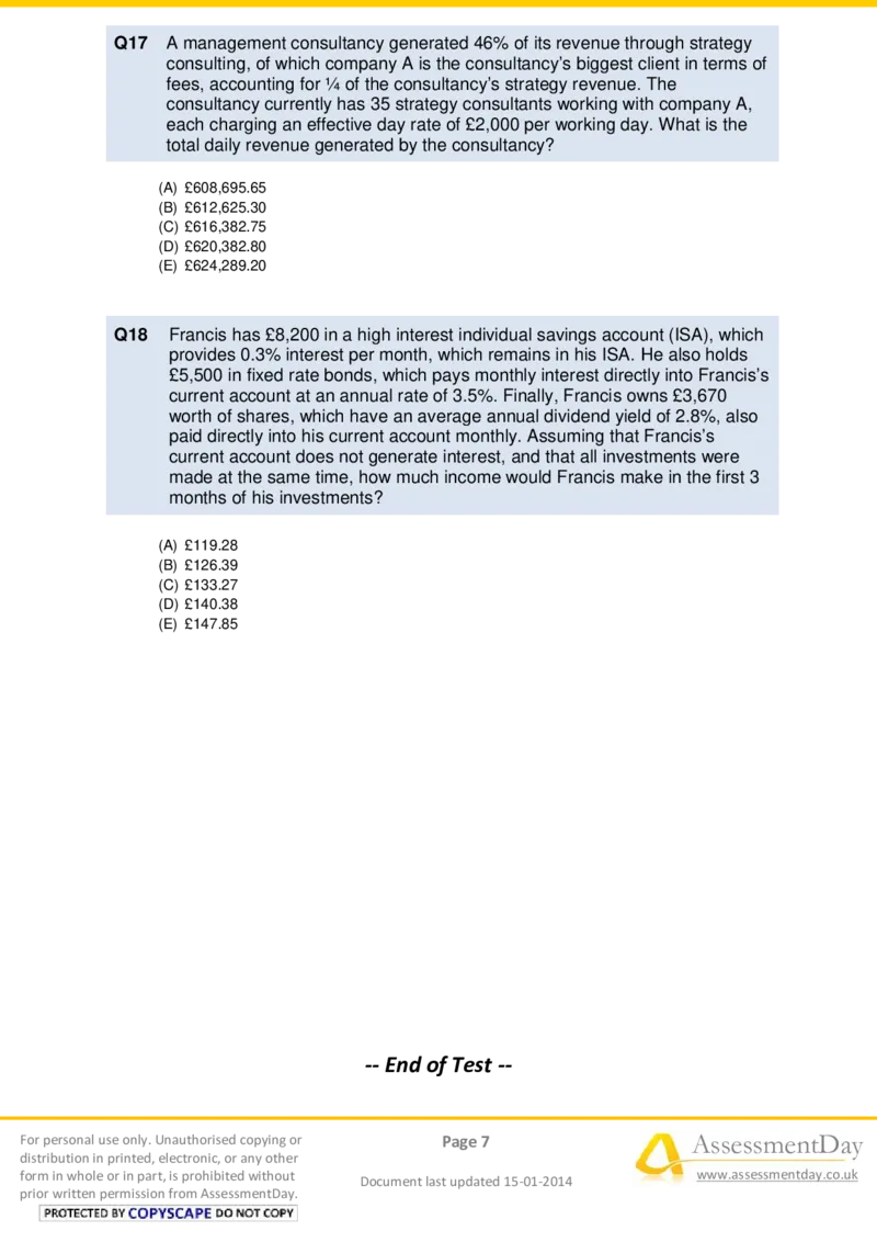 NumericalReasoningTest18-Questions_2025春招题库汇总_八大题库-1_04八大汇总_信永中和_专业题综合知识-参考_英文题_NumericalReasoningTests