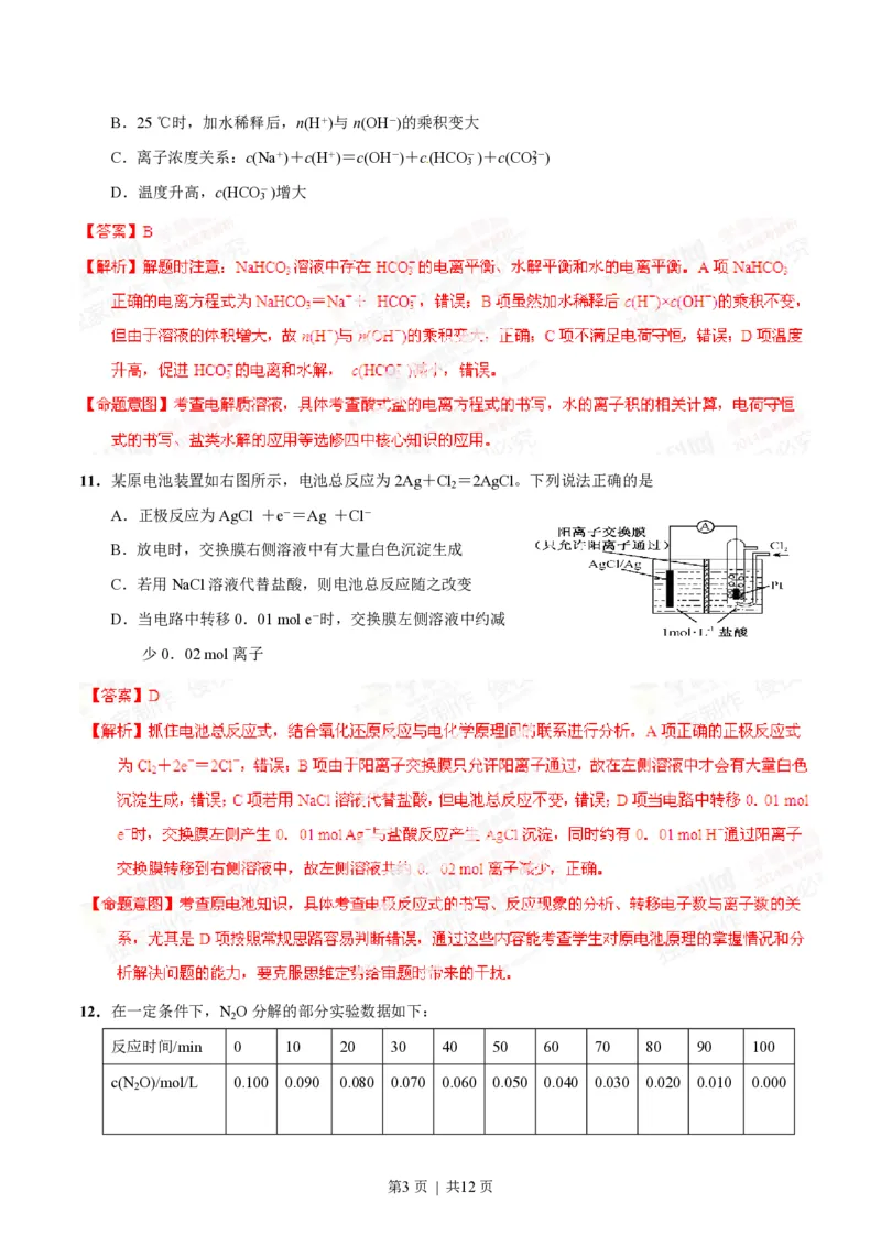 2014年高考化学试卷（福建）（解析卷）_历年高考真题合集_化学历年高考真题_新&middot;PDF版2008-2025&middot;高考化学真题_化学（按年份分类）2008-2025_2014&middot;高考化学真题
