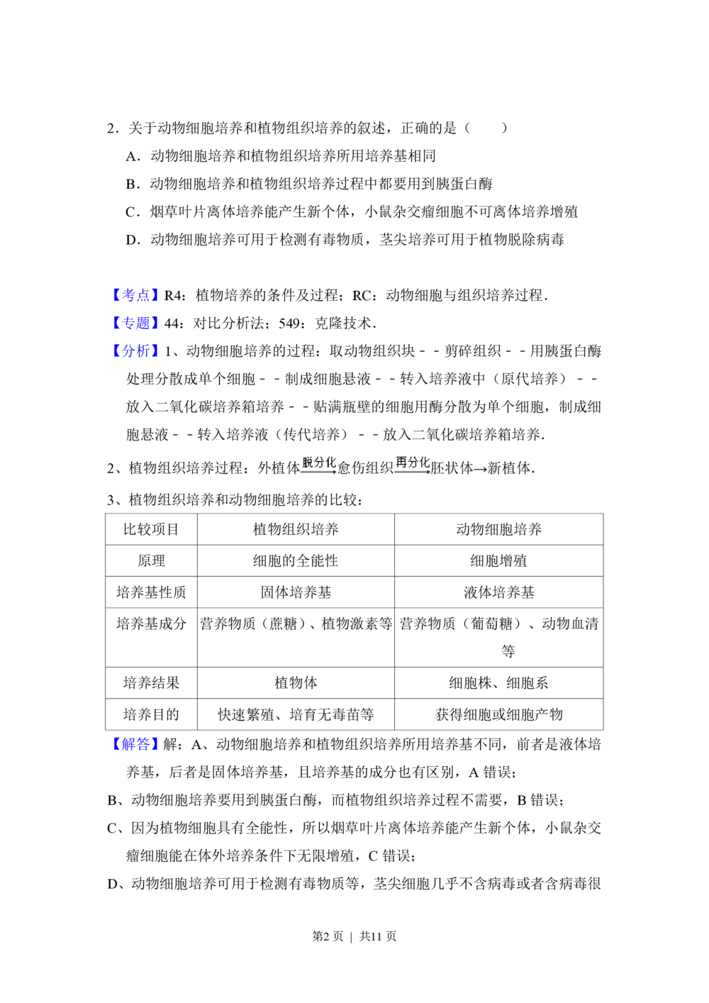 2013年高考生物试卷（大纲版）（解析卷）_生物历年高考真题_新&middot;PDF版2008-2025&middot;高考生物真题_生物（按试卷类型分类）2008-2025_全国卷&middot;生物（2008-2024）