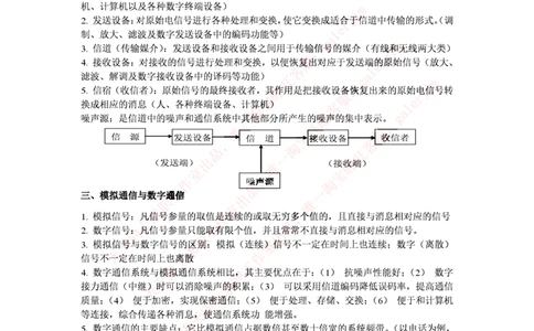 中国铁塔笔试知识点之--（通信类）通信原理知识点_2025春招题库汇总_国企题库_中国铁塔_2-中国铁塔完整版知识点笔记（仅需看自己的专业）_2-中国铁塔完整版知识点笔记资料_通信类