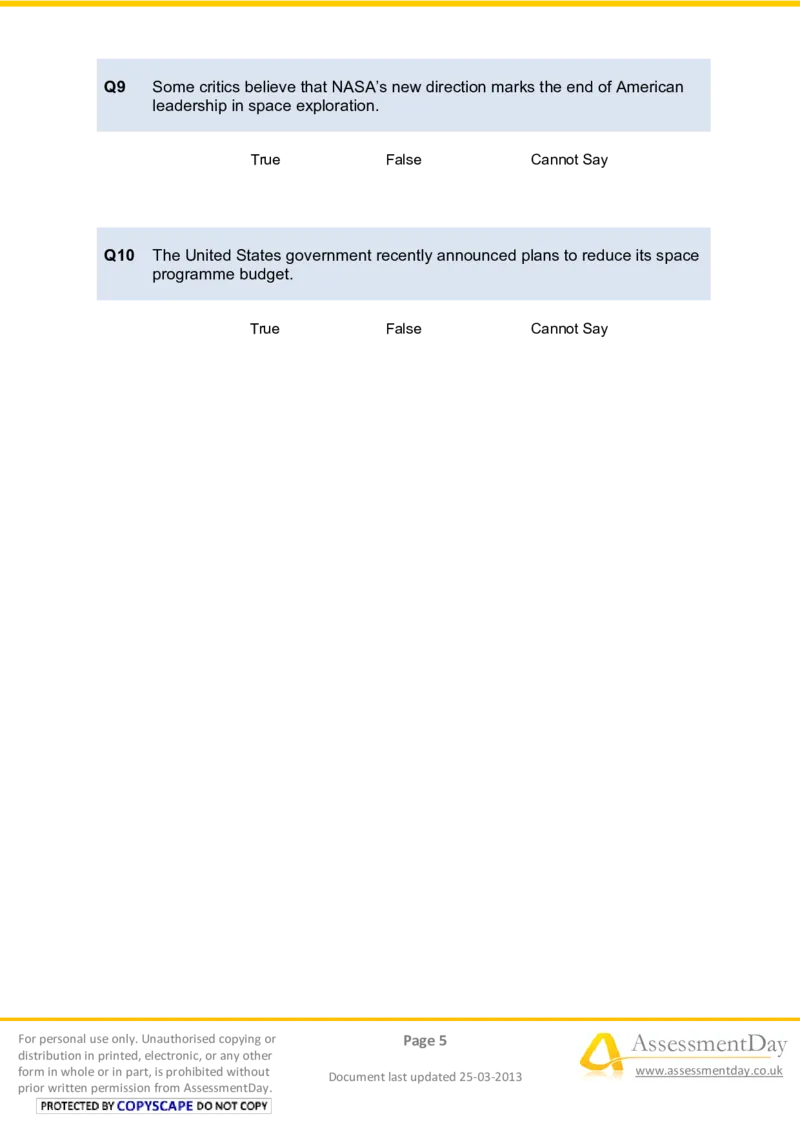 VerbalReasoningTest8-Questions_2025春招题库汇总_八大题库-1_04八大汇总_信永中和_专业题综合知识-参考_英文题_VerbalReasoningTests