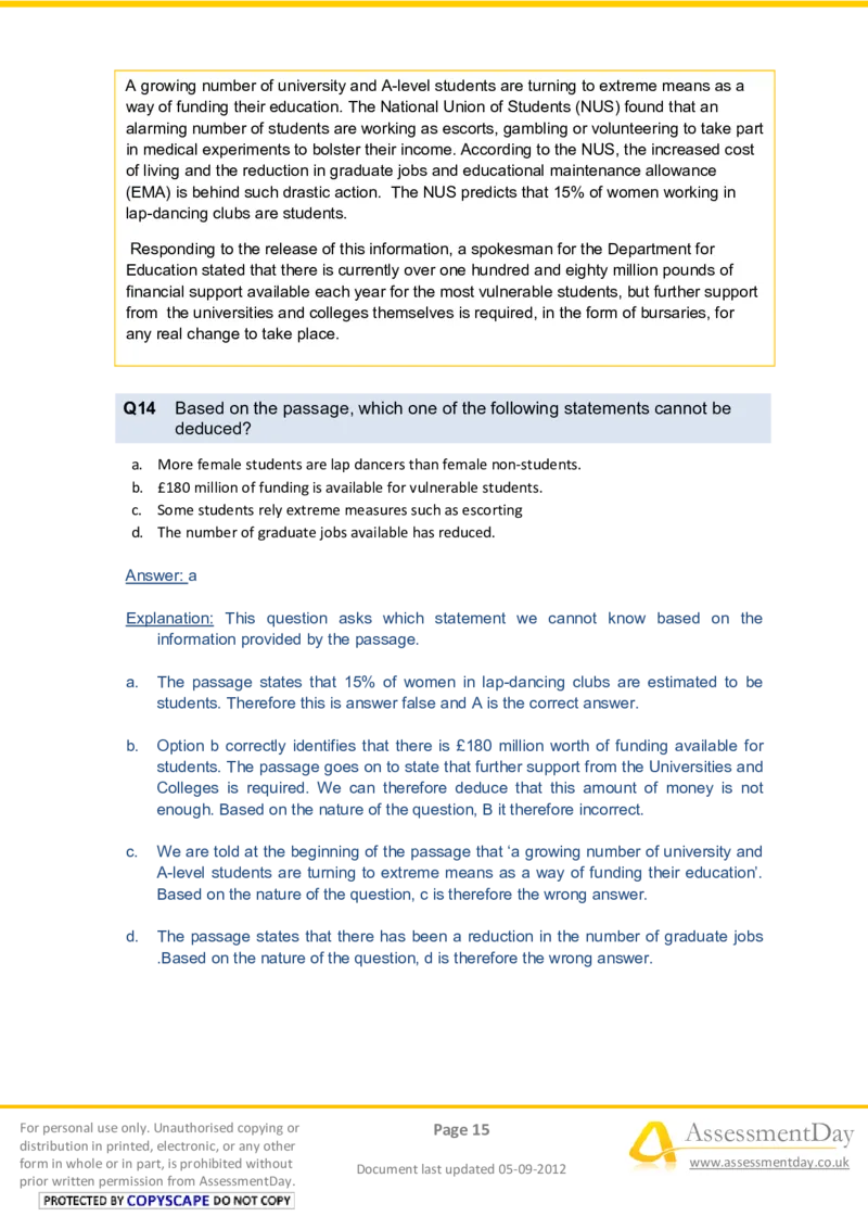 VerbalComprehensionTest1-Solutions_2025春招题库汇总_八大题库-1_04八大汇总_信永中和_专业题综合知识-参考_英文题_VerbalReasoningTests
