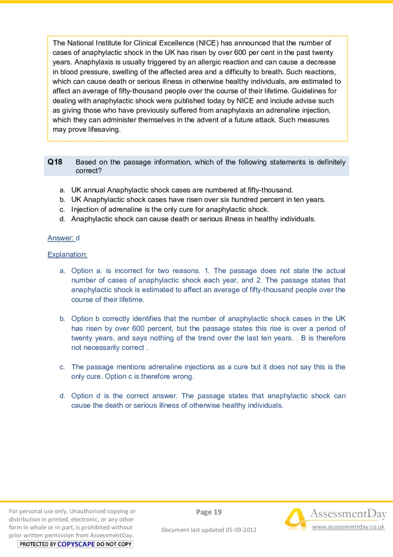 VerbalComprehensionTest1-Solutions_2025春招题库汇总_八大题库-1_04八大汇总_信永中和_专业题综合知识-参考_英文题_VerbalReasoningTests