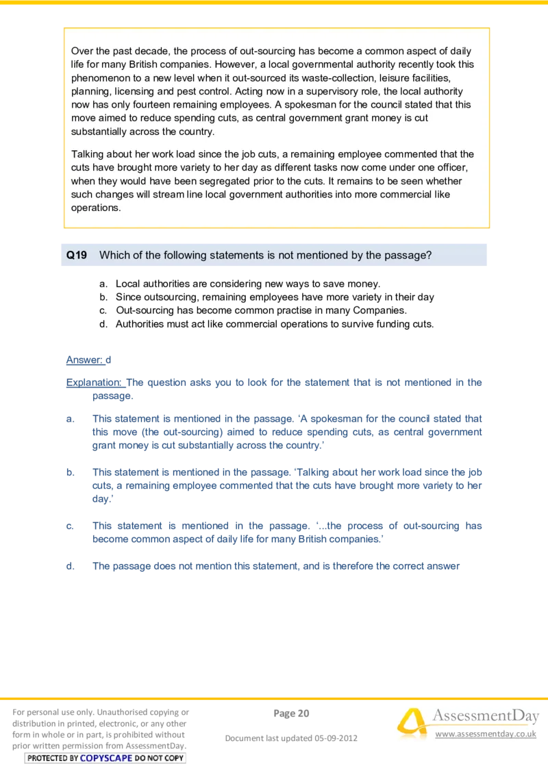 VerbalComprehensionTest1-Solutions_2025春招题库汇总_八大题库-1_04八大汇总_信永中和_专业题综合知识-参考_英文题_VerbalReasoningTests