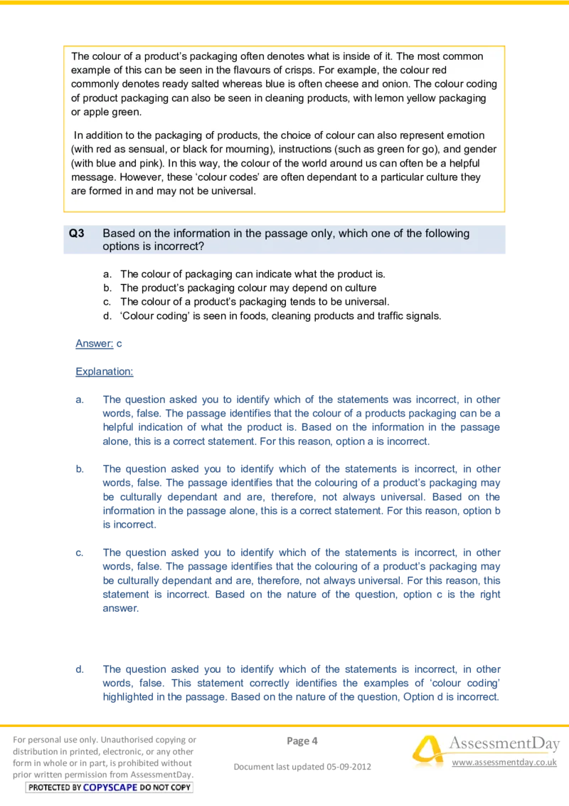 VerbalComprehensionTest1-Solutions_2025春招题库汇总_八大题库-1_04八大汇总_信永中和_专业题综合知识-参考_英文题_VerbalReasoningTests