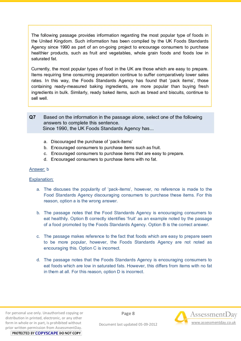 VerbalComprehensionTest1-Solutions_2025春招题库汇总_八大题库-1_04八大汇总_信永中和_专业题综合知识-参考_英文题_VerbalReasoningTests