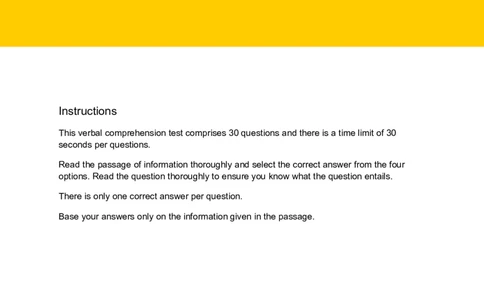 VerbalComprehensionTest1-Solutions_2025春招题库汇总_八大题库-1_04八大汇总_信永中和_专业题综合知识-参考_英文题_VerbalReasoningTests