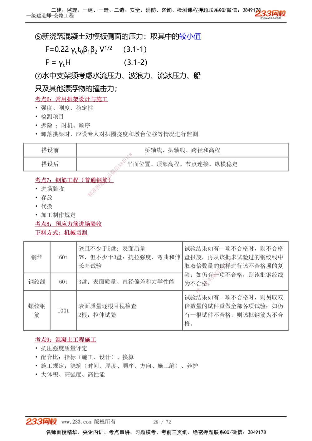 1-15_2026年一级建造师_2026年一建公路_2025年一建公路SVIP_04-冲刺串讲✿考点强化✿小灶集训_20-公路《高频考点班》安慧233