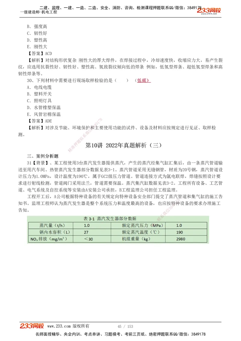 19-24年真题解析_2026年一级建造师_2026年一建机电_2025年一建机电SVIP_03-习题精析✿实战特训✿模考通关_14-机电《真题解析班》王子初233