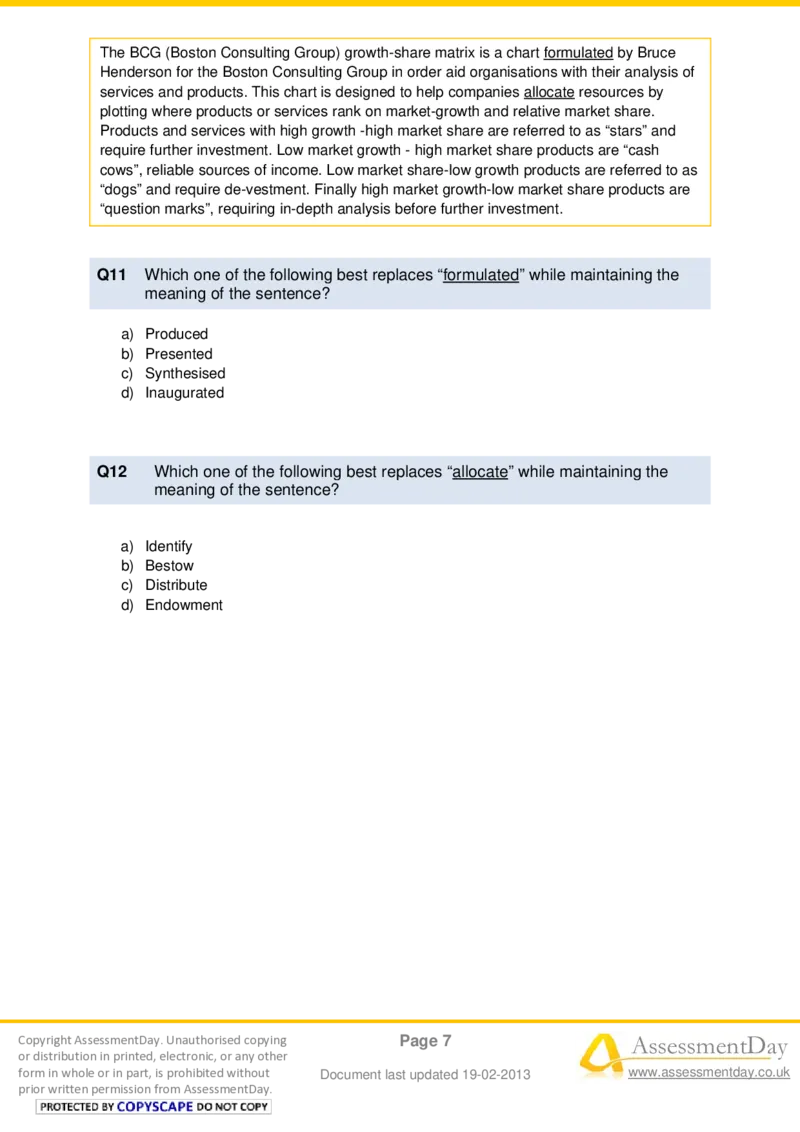 VerbalComprehensionTest5-Questions_2025春招题库汇总_十大行测题库_2023年十大热门题库更新中_05、TalentQ汇总_TalentQ测试题（适合大多数外资银行以及其他企业）_VerbalReasoning