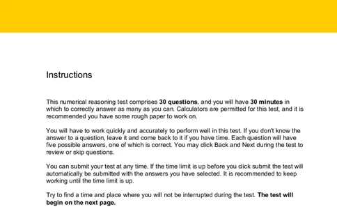NumericalReasoningTest3-Questions_2025春招题库汇总_十大行测题库_2023年十大热门题库更新中_05、TalentQ汇总_TalentQ笔试题库中文_TalentQ（图文版-参考）_2选看通用测试题，适用于TalentQ（N多题）