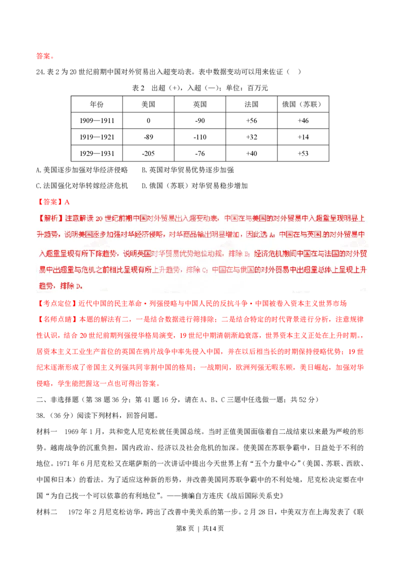2015年高考历史试卷（福建）（解析卷）_历史历年高考真题_新&middot;PDF版2008-2025&middot;高考历史真题_历史（按省份分类）2008-2025_2012-2024&middot;（福建）历史高考真题