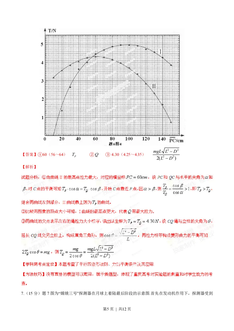 2014年高考物理试卷（重庆）（解析卷）_物理历年高考真题_新&middot;PDF版2008-2025&middot;高考物理真题_物理（按省份分类）2008-2025_2012-2025&middot;（重庆）物理高考真题