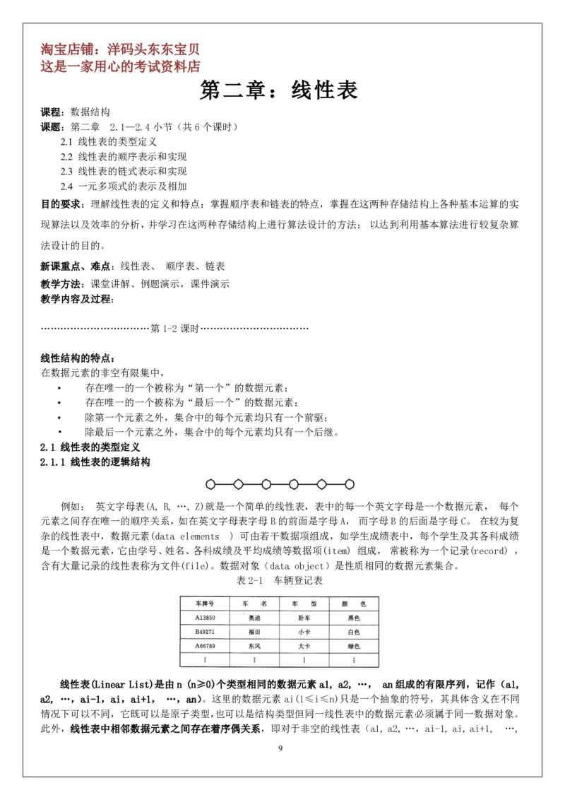 《数据结构》讲义_2025春招题库汇总_国企题库_华能_4.华能集团技术复习资料「重点复习」_01招聘考试复习资料（信息技术类）_数据结构