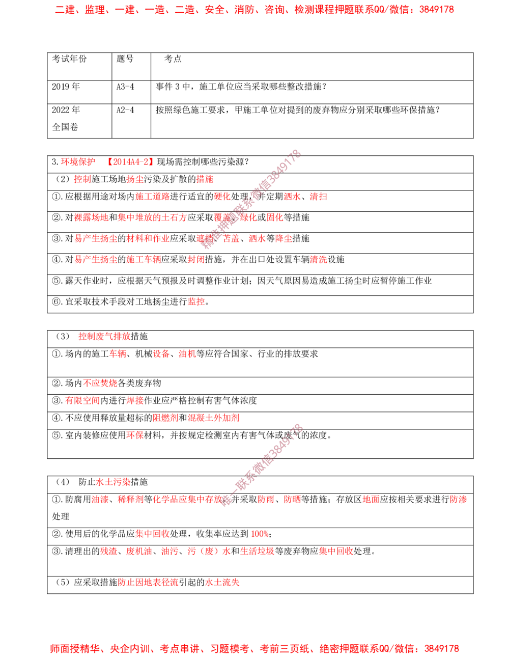 13.13-第14、15章-施工安全管理、绿色建造及施工现场环境管理_2026年一级建造师_2026年一建民航_2025年一建民航SVIP_04-冲刺串讲✿考点强化✿小灶集训