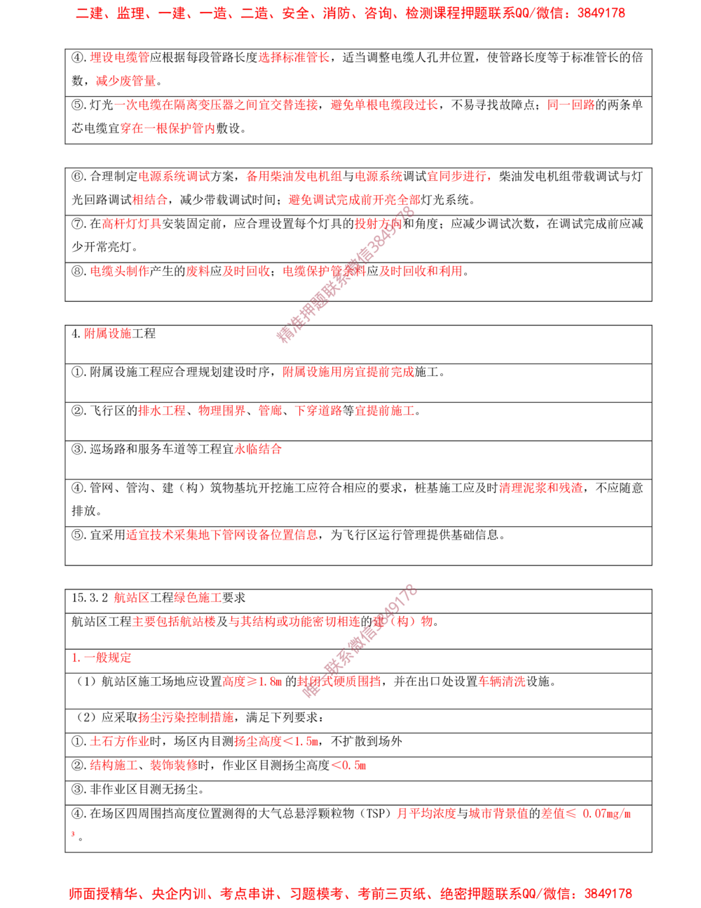 13.13-第14、15章-施工安全管理、绿色建造及施工现场环境管理_2026年一级建造师_2026年一建民航_2025年一建民航SVIP_04-冲刺串讲✿考点强化✿小灶集训
