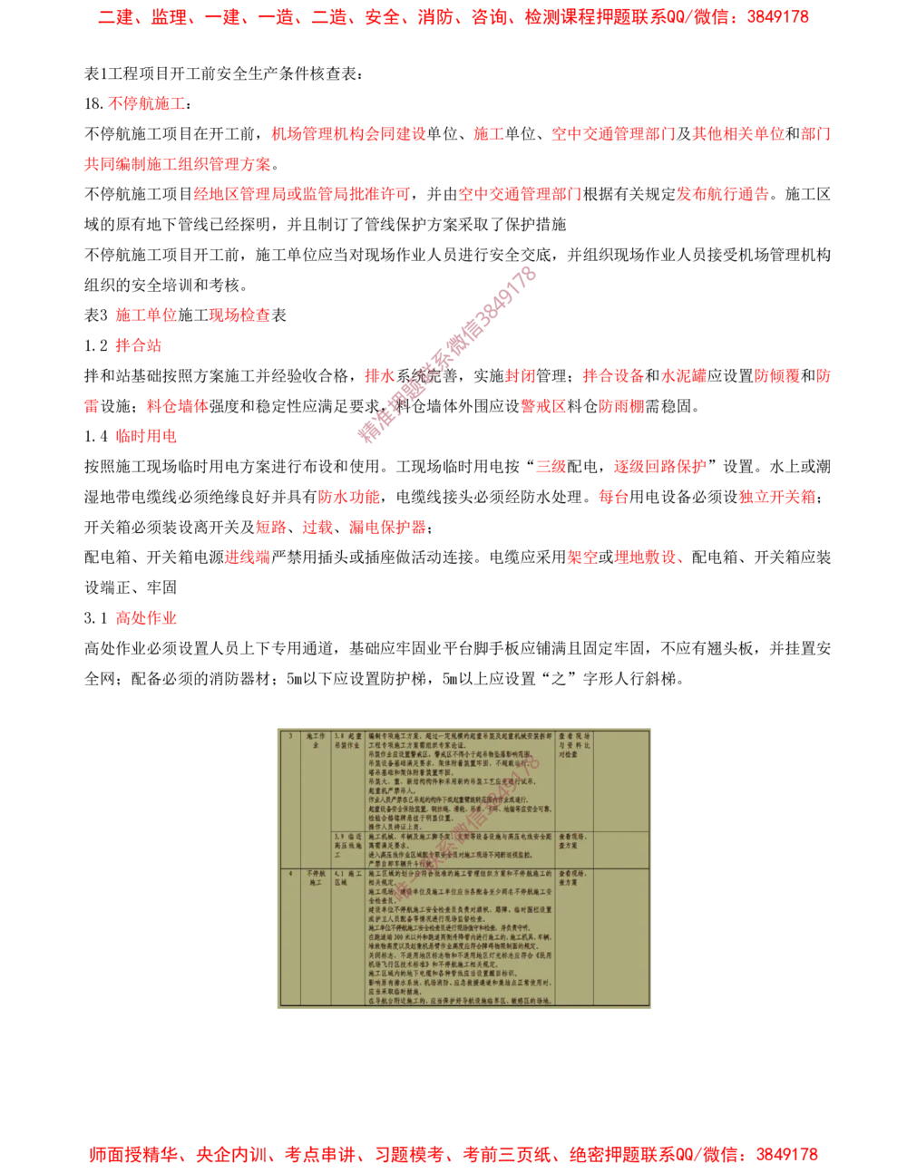 13.13-第14、15章-施工安全管理、绿色建造及施工现场环境管理_2026年一级建造师_2026年一建民航_2025年一建民航SVIP_04-冲刺串讲✿考点强化✿小灶集训