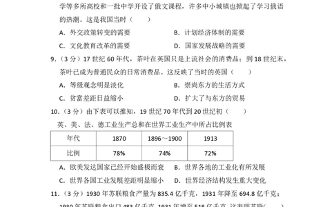 2015年高考历史试卷（新课标Ⅱ）（空白卷）_历史历年高考真题_新&middot;PDF版2008-2025&middot;高考历史真题_历史（按省份分类）2008-2025_2008-2024&middot;（新疆）历史高考真题