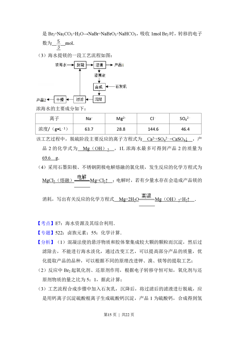 2014年高考化学试卷（新课标Ⅱ）（解析卷）_历年高考真题合集_化学历年高考真题_新&middot;PDF版2008-2025&middot;高考化学真题_化学（按省份分类）2008-2025_2008-2025&middot;（甘肃）化学高考真题