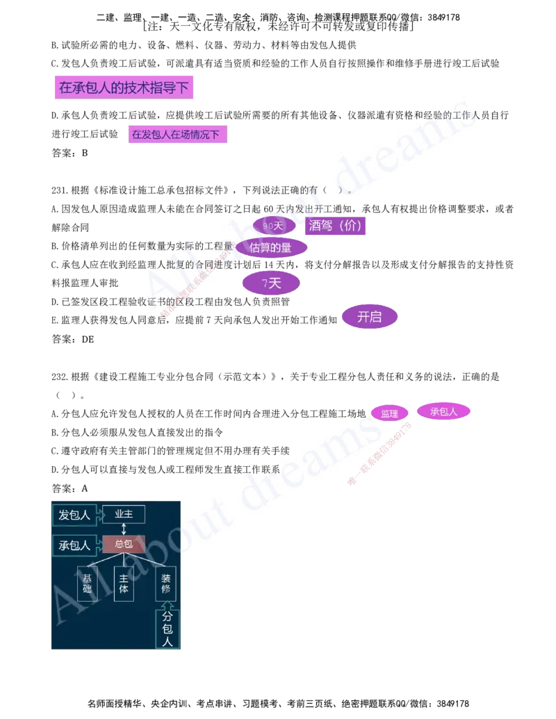 2025-19-第3章-建设工程招标投标与合同（八）_2026年一级建造师_2026年一建管理_2025年一建管理SVIP_03-习题精析✿实战特训✿模考通关_27-管理《习题带练班》金月KL推荐_讲义