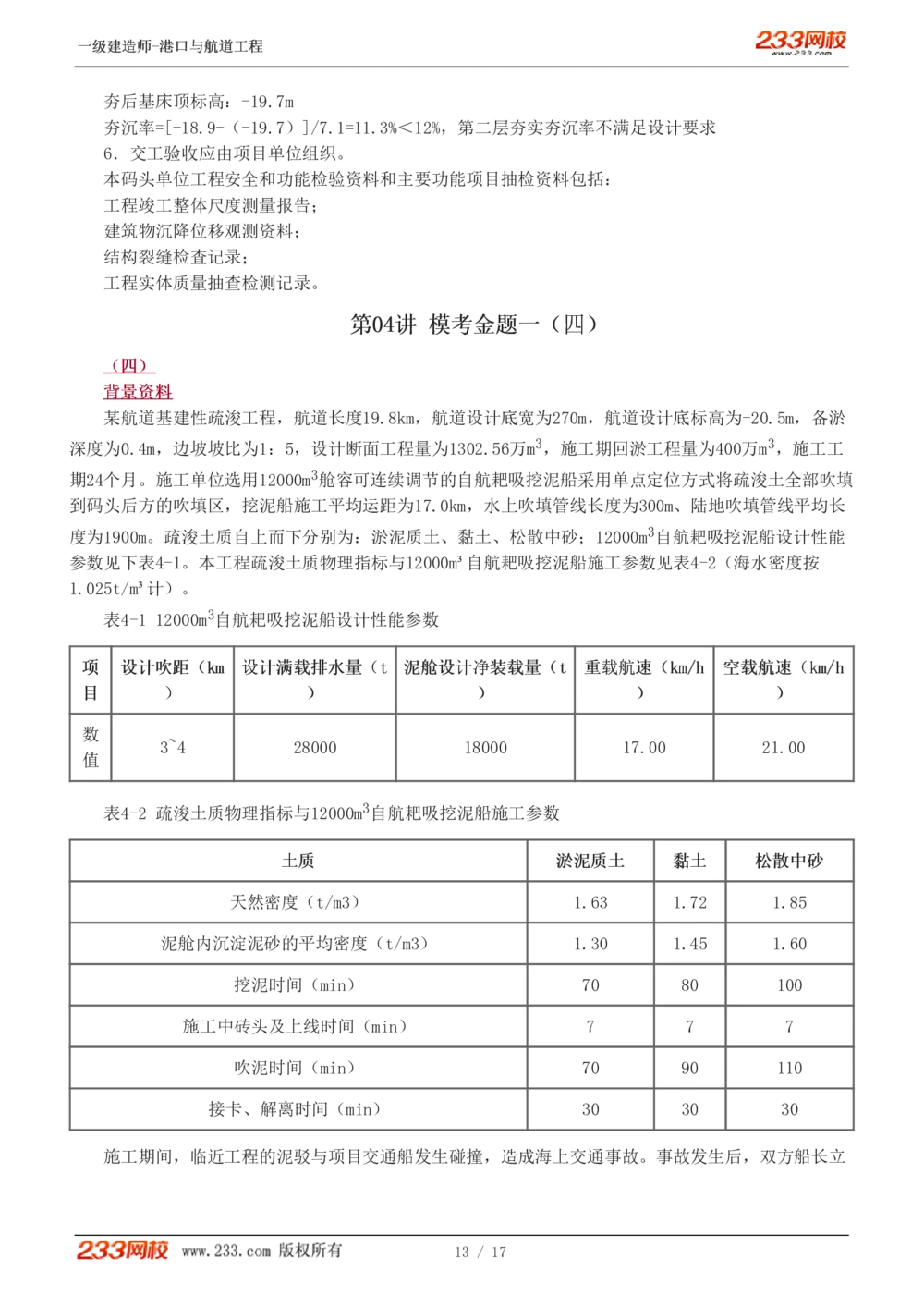 1-4_2026年一级建造师_2026年一建港航_2025年一建港航SVIP_03-习题精析✿实战特训✿模考通关_12-港航《模考金题班》陈冬铭233_403