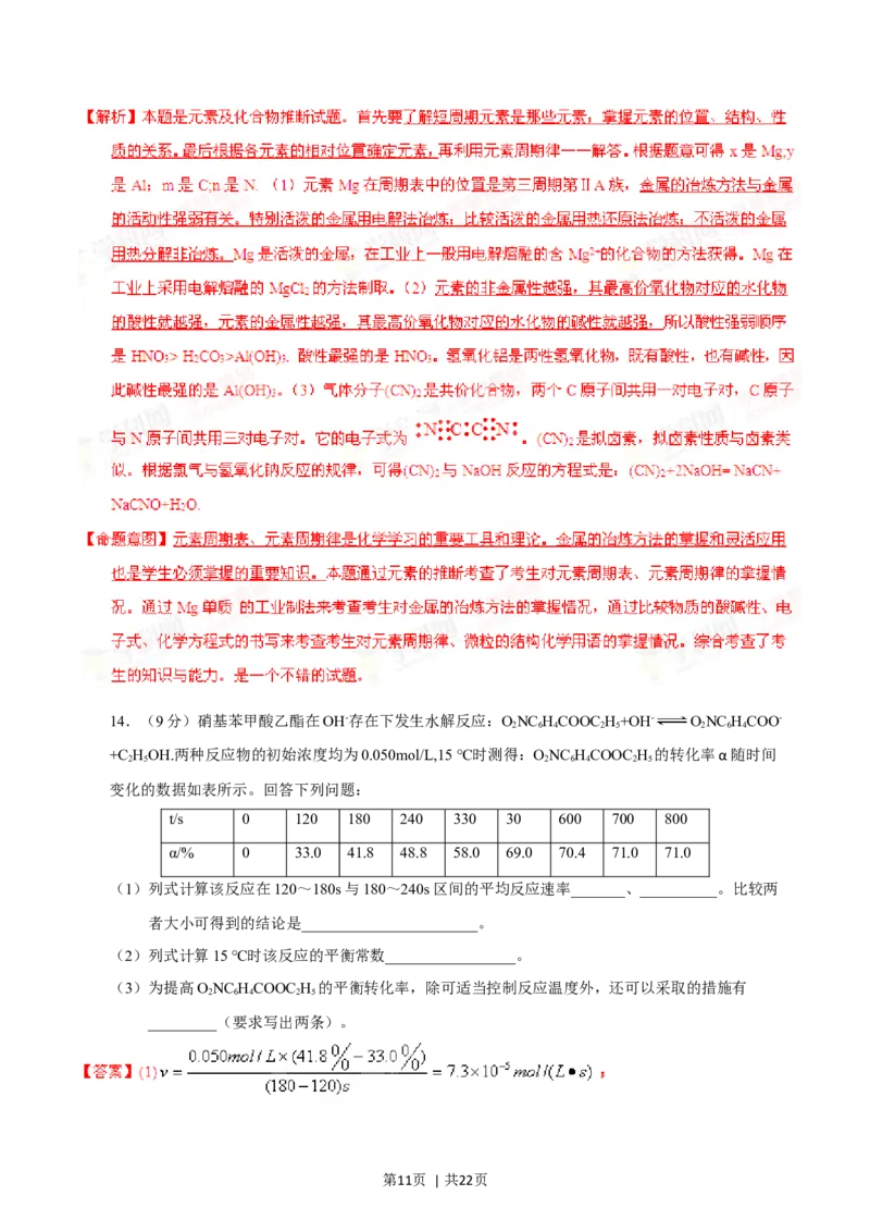 2014年高考化学试卷（海南）（解析卷）_历年高考真题合集_化学历年高考真题_新&middot;Word版2008-2025&middot;高考化学真题_化学（按年份分类）2008-2025_2014&middot;高考化学真题