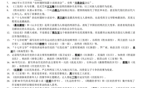 中国当代文学专题综合练习题_三桶油_中国石油_中石油笔试_笔试。！_7-专业测试部分（仅需看自己专业即可）_3.12汉语言文学_中国当代文学