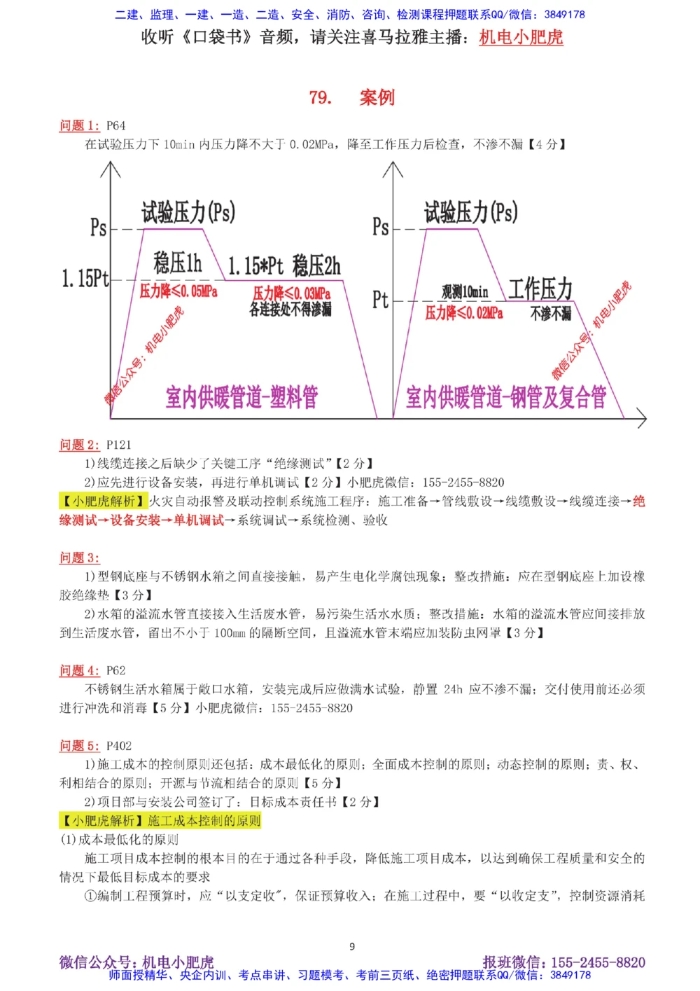 15-案例百题斩（76-80题）_2026年一级建造师_2026年一建机电_2025年一建机电SVIP_04-冲刺串讲✿考点强化✿小灶集训_17-机电《案例百题斩》小肥虎SMR