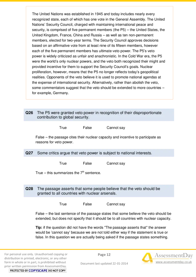 VerbalReasoningTest7-Solutions_2025春招题库汇总_八大题库-1_04八大汇总_信永中和_专业题综合知识-参考_英文题_VerbalReasoningTests