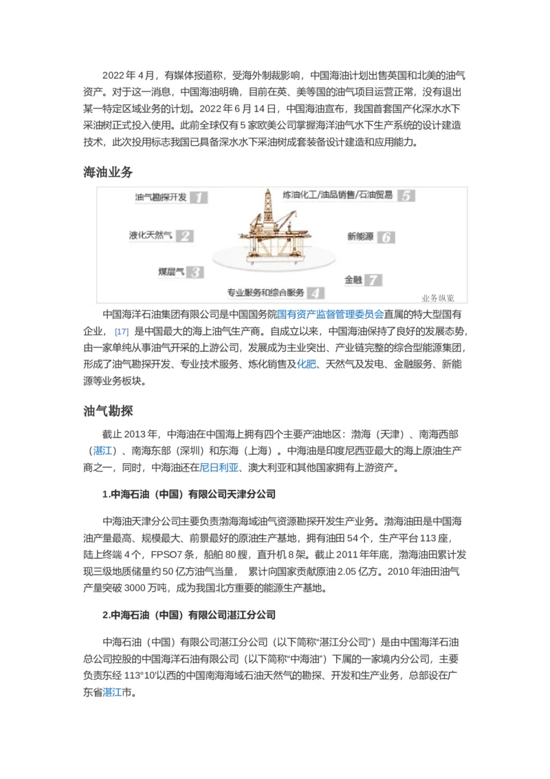 中海油企业简介_三桶油_中海油_中海油_4-中国海油企业文化和石油常识