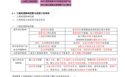 2025-20-第4章-4.1-工程进度影响因素与进度计划系统_2026年一级建造师_2026年一建管理_2025年一建管理SVIP_02-基础精讲✿高端面授✿深度强化_10-管理《天一精讲班》金月、王少杰KL