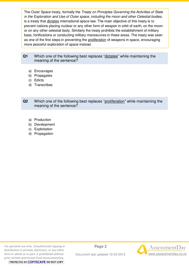 VerbalComprehensionTest6-Questions_2025春招题库汇总_八大题库-1_04八大汇总_信永中和_专业题综合知识-参考_英文题_VerbalReasoningTests