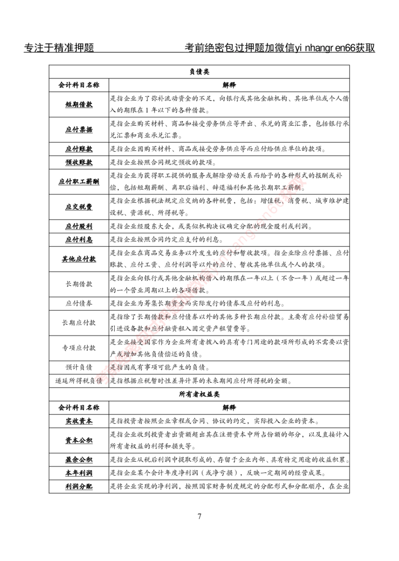 专项攻坚-财会讲义_2025春招题库汇总_银行题库-1_银行全套上岸资料_讲义+题库+冲刺_06、基础巩固讲义（理论知识点讲解+经典例题）全