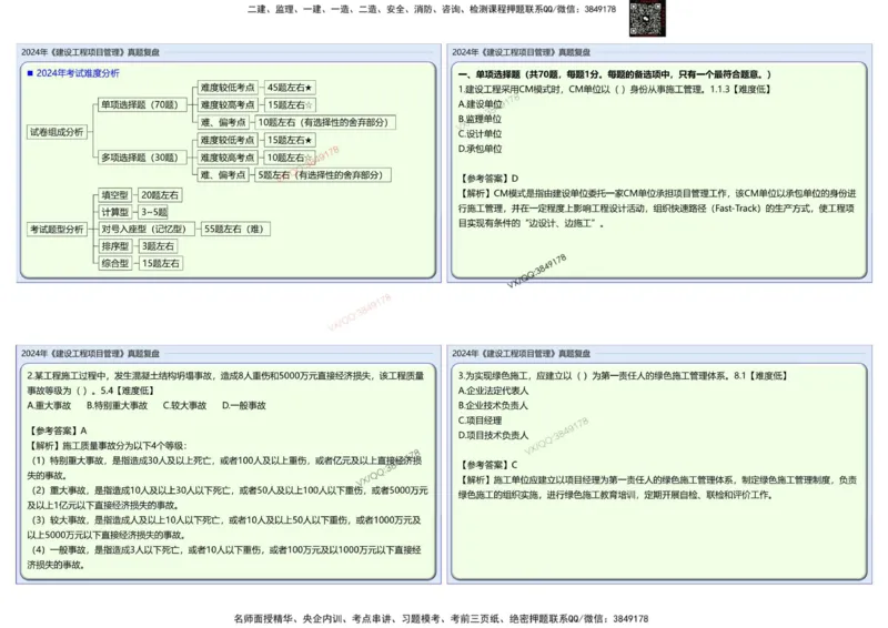2024一建项目管理真题复盘解析_2026年一级建造师_2026年一建管理_2025年一建管理SVIP_02-基础精讲✿高端面授✿深度强化_28-管理《自营全系班》赵爱林SMR推荐