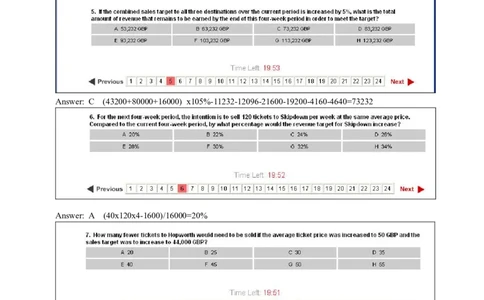 SHL测评_KPMG-Classical_Numerical_Test_(经典24题)_2025春招题库汇总_十大行测题库_2023年十大热门题库更新中_11、SH-1汇总_题型分类_分题型整理-数字推理题Numerical（中文＋英文）
