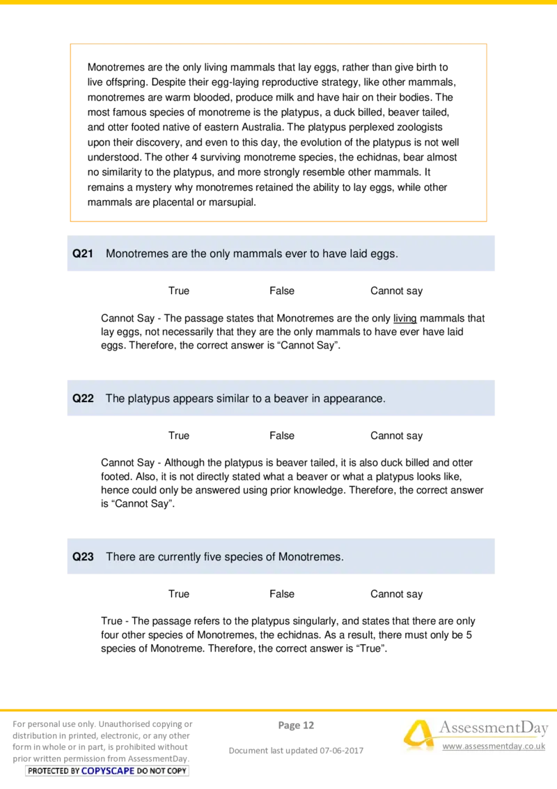 VerbalReasoningTest1-Solutions_2025春招题库汇总_十大行测题库_2023年十大热门题库更新中_05、TalentQ汇总_TalentQ测试题（适合大多数外资银行以及其他企业）_VerbalReasoning
