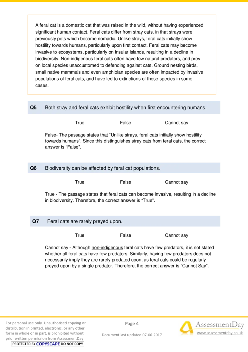 VerbalReasoningTest1-Solutions_2025春招题库汇总_十大行测题库_2023年十大热门题库更新中_05、TalentQ汇总_TalentQ测试题（适合大多数外资银行以及其他企业）_VerbalReasoning