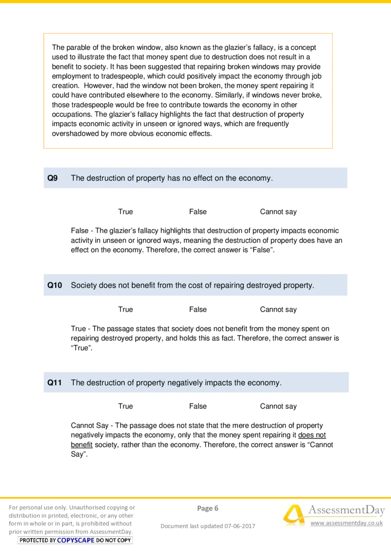 VerbalReasoningTest1-Solutions_2025春招题库汇总_十大行测题库_2023年十大热门题库更新中_05、TalentQ汇总_TalentQ测试题（适合大多数外资银行以及其他企业）_VerbalReasoning