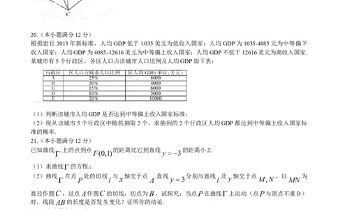 2014年高考数学试卷（文）（福建）（空白卷）_历年高考真题合集_数学历年高考真题_新&middot;Word版2008-2025&middot;高考数学真题_数学（按年份分类）2008-2025_2014&middot;高考数学真题