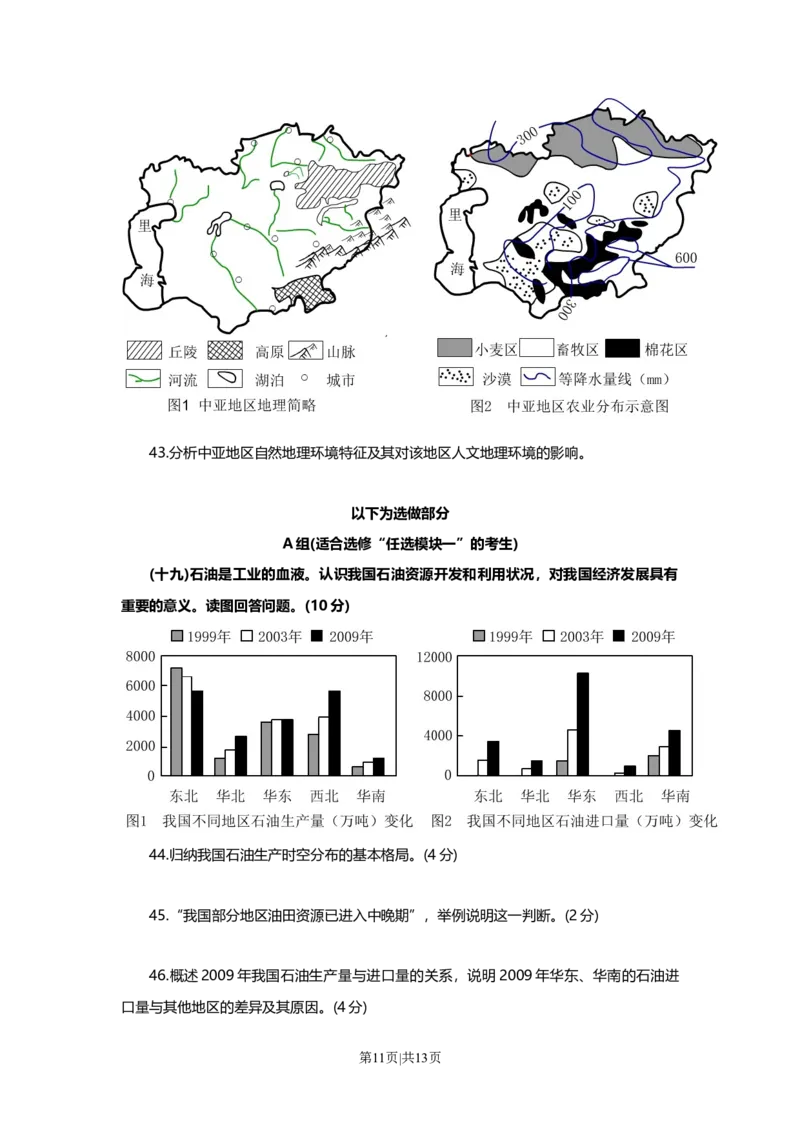 2015年高考地理试题（上海）（空白卷）_地理历年高考真题_新&middot;Word版2008-2025&middot;高考地理真题_地理（按年份分类）2008-2025_2015&middot;地理高考真题