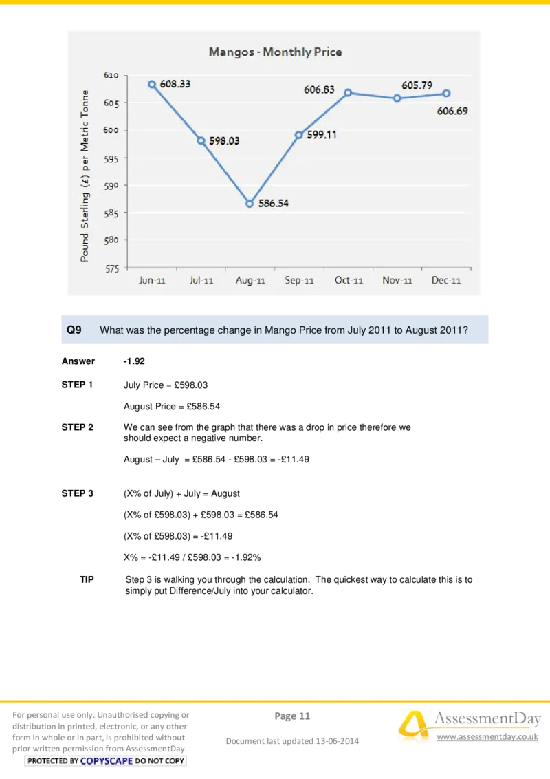 NumericalReasoningTest14-Solutions_2025春招题库汇总_十大行测题库_2023年十大热门题库更新中_05、TalentQ汇总_TalentQ笔试题库中文_TalentQ（图文版-参考）_2选看通用测试题，适用于TalentQ（N多题）