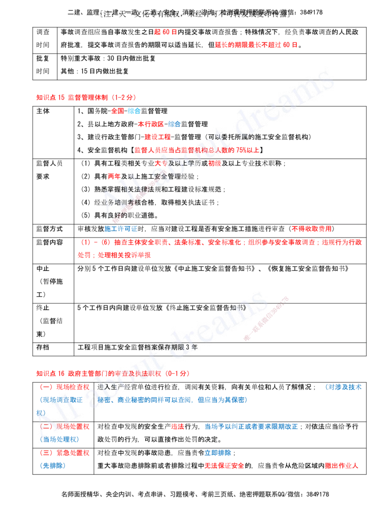 2025-13-第6章-建设工程安全生产法律制度（二）_2026年一建法规_2025年一建法规SVIP_04-冲刺串讲✿考点强化✿小灶集训_03-法规《冲刺串讲班》王欣XSW_讲义