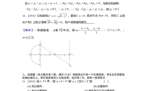 2014年高考数学试卷（理）（上海）（解析卷）_历年高考真题合集_数学历年高考真题_新&middot;Word版2008-2025&middot;高考数学真题_数学（按年份分类）2008-2025_2014&middot;高考数学真题