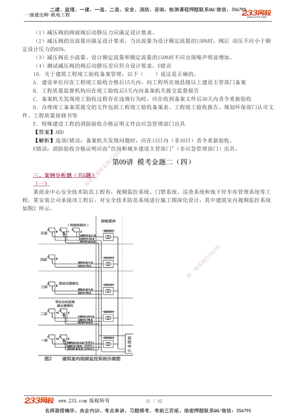 1-10_2026年一级建造师_2026年一建机电_2025年一建机电SVIP_03-习题精析✿实战特训✿模考通关_39-机电《模考金题班》王子初233