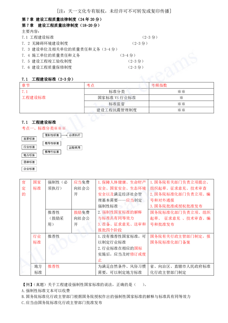 2025-44-第7章-7.1-工程建设标准_2026年一建法规_2025年一建法规SVIP_02-基础精讲✿高端面授✿深度强化_10-法规《天一精讲班》王欣KL_讲义