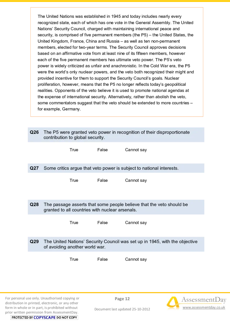 VerbalReasoningTest7-Questions_2025春招题库汇总_八大题库-1_04八大汇总_信永中和_专业题综合知识-参考_英文题_VerbalReasoningTests