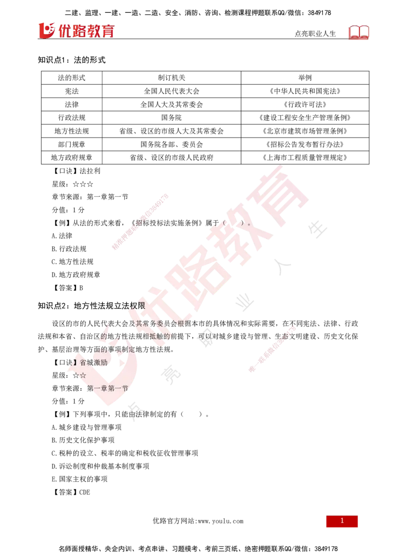 2025一建《工程法规》口诀妙记打印版_2026年一建法规_2025年一建法规SVIP_02-基础精讲✿高端面授✿深度强化_52-法规《口诀妙记班》吴老师YL