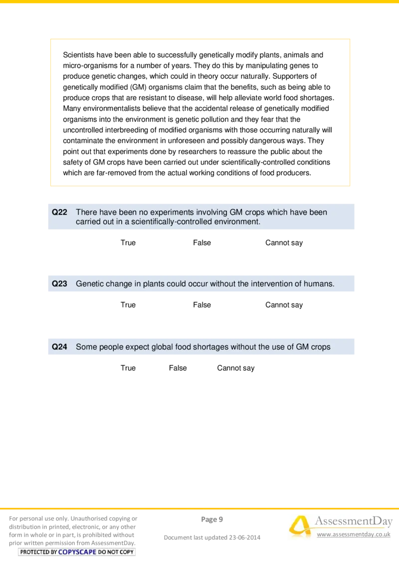 VerbalReasoningTest2-Questions_2025春招题库汇总_八大题库-1_04八大汇总_信永中和_专业题综合知识-参考_英文题_VerbalReasoningTests