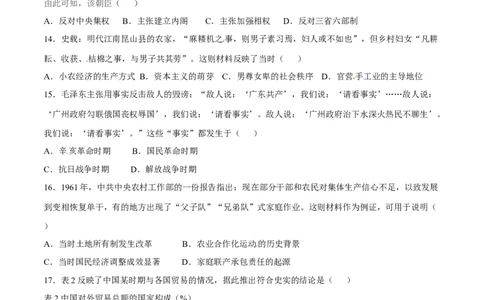2015年高考历史试卷（广东）（空白卷）_历史历年高考真题_新&middot;Word版2008-2025&middot;高考历史真题_历史（按年份分类）2008-2025_2015&middot;历史高考真题