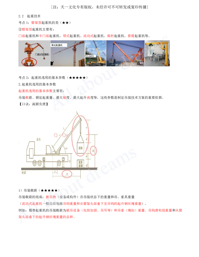 2025-03-第2章-2.2-起重技术_2026年一级建造师_2026年一建机电_2025年一建机电SVIP_04-冲刺串讲✿考点强化✿小灶集训_14-机电《案例代背班》王建波SMR推荐_讲义